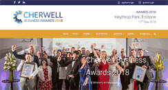 Desktop Screenshot of cherwellbusinessawards.co.uk